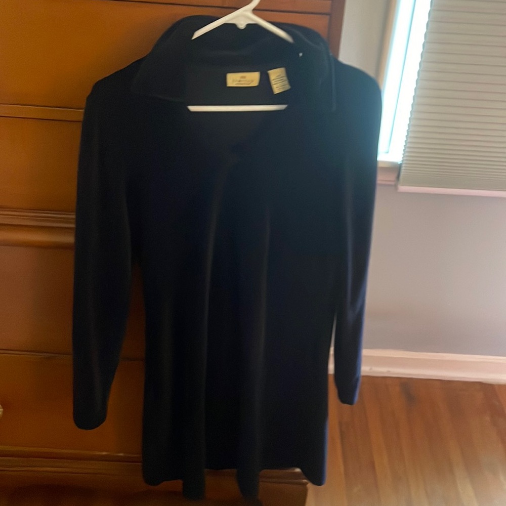 Blue velour dress or tunic